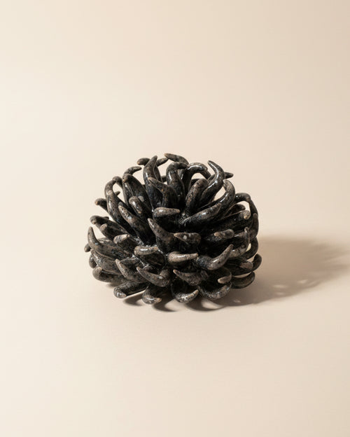 Anemone Decorativo in Ceramica Effetto Marmorizzato