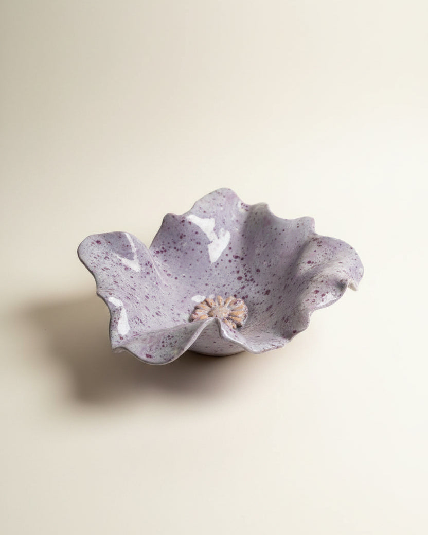Centrotavola Fiore in Ceramica Artigianale – Pezzo Unico