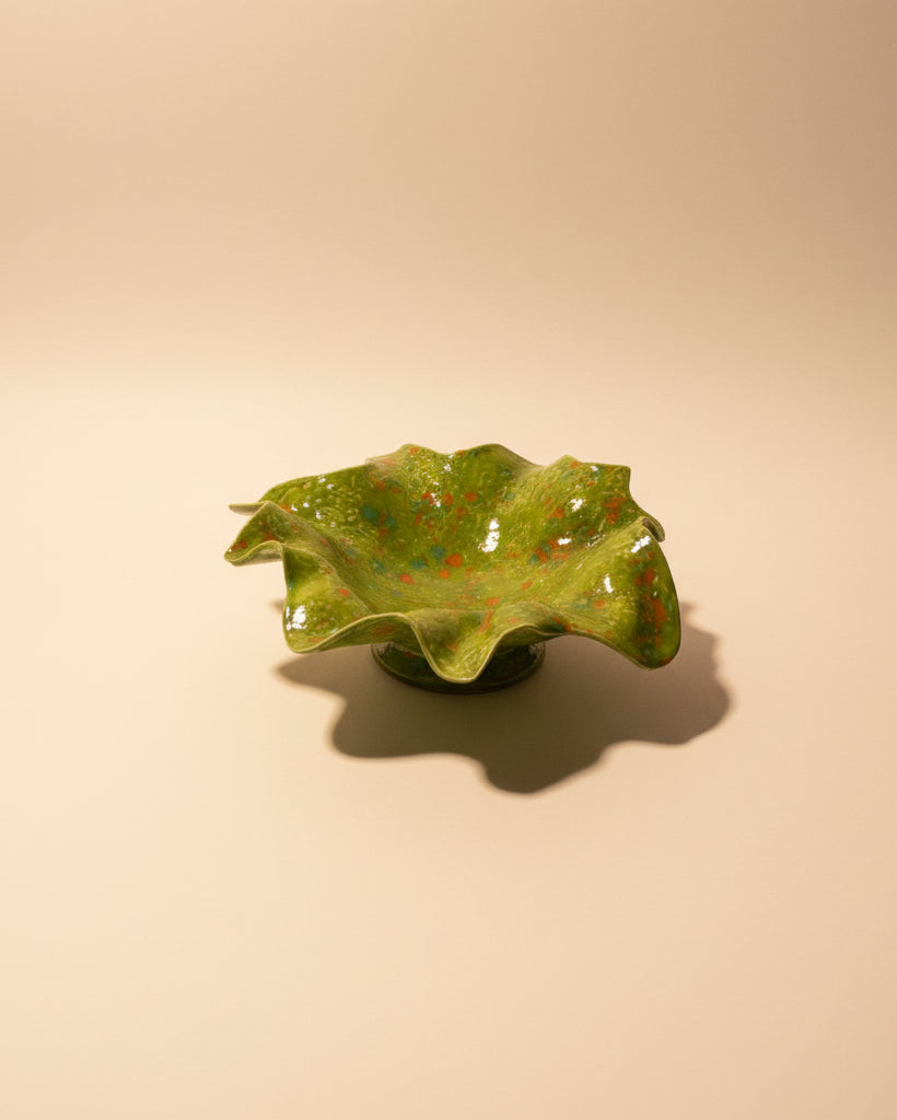 Alzata Decorativa in Ceramica Artigianale – Pezzo Unico
